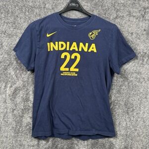 Nike Indiana Fever Caitlin Clark T Shirt Womens large Blue Cotton